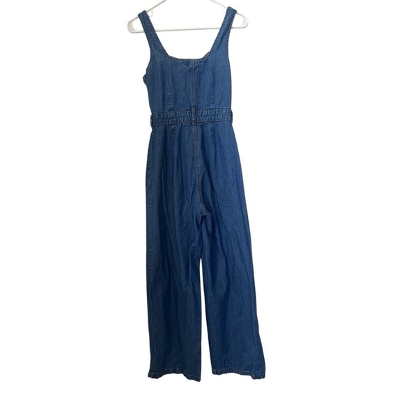 Sincerely Jules Wide Leg Denim Romper Size Small - Picture 9 of 9